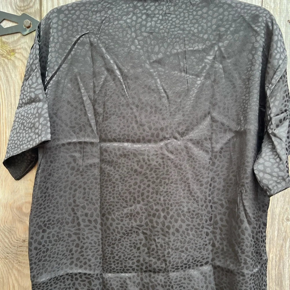 BCBGMaxazria Black Animal Jacquard Pant Alabaster Pajamas Women’s Med NWT NEW